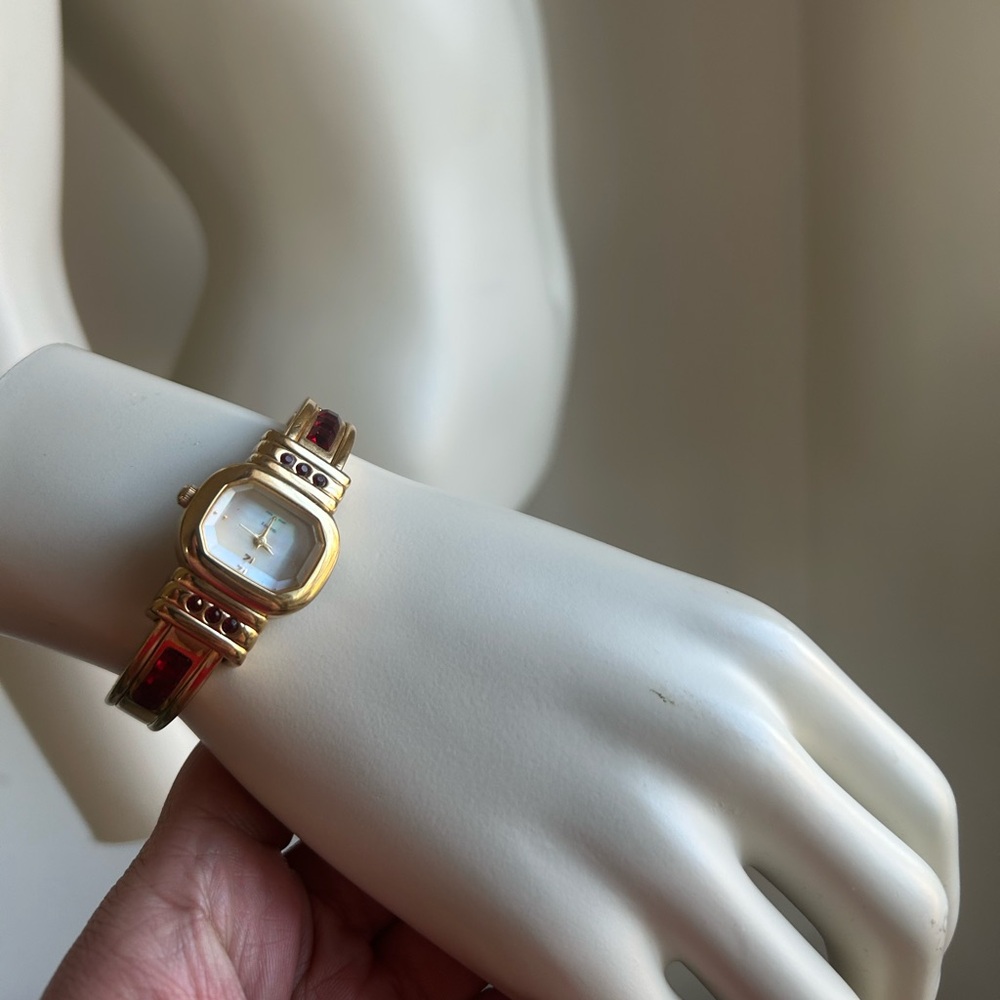 japan movt Elegant Gold and Brown Women's Watch